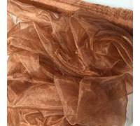 Sheer Organza Fabric Voile Sold Per METRE Curtain Wedding Material 150cm WidePricing is Set for 10% Off When Buy 3 or More Metres. (Dark Beige) (1m)