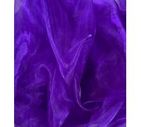 SHEER ORGANZA FABRIC Voile Sold Per METRE Curtain Wedding Material 150cm WidePricing is set when BUY 3 or More Metres. (PURPLE) (1m)