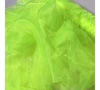 Sheer Organza Fabric Voile Sold Per Metre Cut from The roll to Your Desired Length. 145cm Wide Only 1.99 per metre for 3 or More metres (FLO Green) (3m)