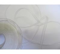 Sheer Organza Ribbon - 25 metre rolls - White - 10 mm
