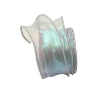 Sheer Organza Ribbon 40mmx9Meters Sheer Decorative for Craft Wrapping Bouquets Wedding Making Bows Wreath Fabric Ribbon