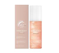 Sheer Setting Mist Sunscreen SPF 42, Face Glow Sunscreen Makeup Setting Mist, Broad Spectrum Shimmering Body Oil Spray, Hydrating Makeup-Friendly Glow Spray, Non-Greasy & Fast-Absorbing (1)