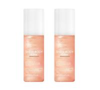 Sheer Setting Mist Sunscreen SPF 42, Face Glow Sunscreen Makeup Setting Mist, Broad Spectrum Shimmering Body Oil Spray, Hydrating Makeup-Friendly Glow Spray, Non-Greasy & Fast-Absorbing (2)