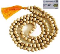 SHEERAVI ENTERPRISES The Certified Iskcon Krishna Tulsi Jaap Mala || 108 Beads Rosary Basil Tulsi For Jaap - Yellow. Included Lab Certificate.