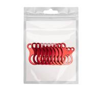 SheerFaring 10 Guy Line Tensioning Devices, Cord Adjusters, for Mounting, Hiking Rope Buckles, Tent Rope Tensioners for Shelter, Terrace, Red