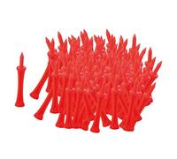 SheerFaring 100 Pieces of Reusable Golf Ball Holders, Ideal for Practicing on Driving Ranges And for Adult Golfers in The Garden, red