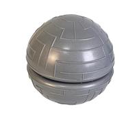 SheerFaring 2 Pieces Half Balance Balls Strength Trainers Compact Exercise Pilates PVC Material Non Slip Surface Suitable for Men Women Home Gym Full Body Wo, Gray