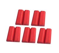 SheerFaring 5 Pieces Fishing Rod Holder Clips Rubber Rod Holder Non-Slip Flexible Fixator Convenient to Use Suitable for Fishing Gift, red