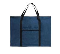 SheerFaring Art Case Drawing Board Bag Sketching Pad Carrier Artist Organizer with Zipper Opening and Front Compartment in Lightweight Textile Suitable for Home, Array, Navy Blue, 4K/A2 68 53cm