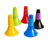 SheerFaring Basketball Training Cones Polyethylene Cone Base Textured Grip Band Construction Suitable for Youth Adult Sports Coaching