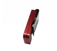 SheerFaring Billiard Chalk Holder Clip Pool Accessory Chalk Case Organizer Aluminum Frame With Clothing Clip Suitable for billiards students coaching skill, Red