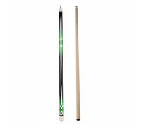 SheerFaring Billiard Cue Stick Cue Rod Shaft With Leather Tip Maple Birch Wood Two Piece Joint Non Slip Handle Suitable for Chinese Billiards Beginner Lessons, Green