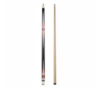 SheerFaring Billiard Cue Stick Cue Rod Shaft With Leather Tip Maple Birch Wood Two Piece Joint Non Slip Handle Suitable for Chinese Billiards Beginner Lessons, Red