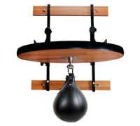 SheerFaring Boxing Training Equipment Speed Bag With Teardrop Speedball Round Wall Mount Bracket Complete Mounting Kit Sturdy PU And, Professional Upgraded Board 38mm, Speed Ball Set