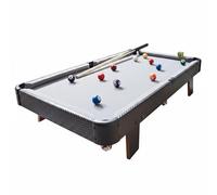 SheerFaring Children Billiards Game Indoor Pool Table Toy with Cue Sticks Accessories Ball Set and Realistic Surface for Developing Strategic Skills and Teamwork, 94CM