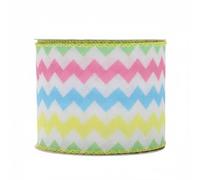 SheerFaring Easter Ribbon Wired Ribbon Craft Ribbon Decorative Ribbon with Polyester and Shape Holding Wire Suitable for Spring Crafts Wreath Making Basket, 2
