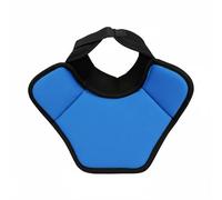 SheerFaring Ice Hockey Neck Guard Collar Pad Offering PE Board Impact And Waterproof Shell Lightweight suitable for adult practice skating lessons cold climate sports , Black Blue , M 38cm-46cm