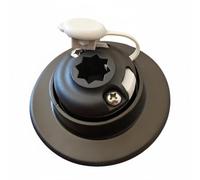 SheerFaring Inflatable Boat Base Paddleboard Mount Attachment Socket Bracket With Central Socket And Tethered Cover In PVC Material Suitable for paddleboard, Octagonal Round Base