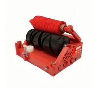 SheerFaring Length Calculator Machine Yarn Winder Tabletop Machine with Digital Display Twin Cylinders Yarn Cradle Stable Base Chassis for Crafting Knitting Crochet Weaving Art Room, Red