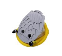 SheerFaring Low-Profile Bellows Foot Pump | Foot-Operated Air Pump with Hose, for Campsite,