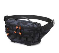 SheerFaring Outdoor Angling Pack Fishing Tackle Bag Lure Bag Waist Pack Crossbody Bag Oxford Cloth with Polyester Lining Practical Hold Options for Pliers and, Multicolor, Scorpion Camouflage