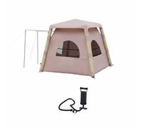 SheerFaring Outdoor Inflatable Tent Camping Shelter Canopy Tent With Quick Setup Waterproof Oxford Cloth Stable Build suitable for, 2.0 Four-corner Tent With Hand Pump And Carry Bag