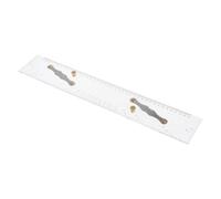 SheerFaring Parallel Ruler Navigation Marine Ruler Rotating Measuring Ruler Clear Acrylic Mapping Ruler Suitable for Project, 450mm