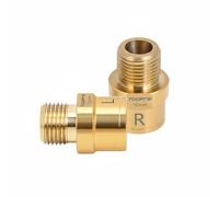 SheerFaring Pedal Extender Thread Adapter Crank Axle Extension Chrome Molybdenum Steel Wide Stance Suitable for Long-Distance Riding, Gold