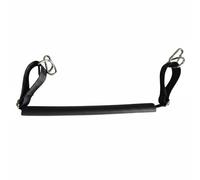 SheerFaring Pilates Foot Strap Adjustable Exercise Accessory Reformer Foot Strap Leg Support Thickened Structure Metal Buckle Suitable for Training, Leather Foot Strap With Hook