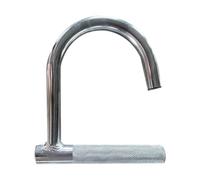 SheerFaring Resistance Band Handle Pull Up Handle Steel Metal Exercise Handle Sweat Absorbent Anti Slip Design Suitable for Indoor Training Gym Routine, Knurled Handle