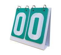 SheerFaring Scoreboard Flip Number Score Board 2 Digit Scoring for Coaches Outfoor Game, Green