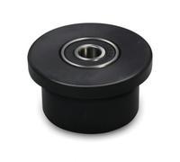 SheerFaring Sliding Door Track Pulley Wheel Roller Guide With Bearing Steel Core Rubber Coated Low Friction Quiet Suitable for home maintenance cabinet retrofit workshop projects