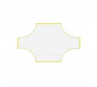 SheerFaring Soccer Goal Net Target Sheet Training Net With Woven And Elastic Hooks For Fast Installation Suitable for Home Practice Team Workouts Outdoor Fields, 5-Player