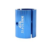 SheerFaring Stem Adapter, Handlebar Washer, Size Reducer: Easily Change Your Handlebar/stem Size with This Bushing, Without Changing The Stem, Blue 25.4-31.8mm