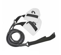 SheerFaring Swim Resistance Latex Band Arm Workout Cord Stroke Efficiency Paddle Function Suitable for Athletes Dryland Gym, White, Lightweight