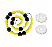 SheerFaring Training Rebounder Soccer Deflection Chain Goalkeeper Tool Agility Aid With EVA And Nylon For Match Simulation Suitable for junior academies, Yellow Black Extended Version