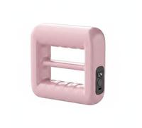 SheerFaring Vibration Massager Hoop Device Equipment with 8 Level Intensity Display Control Suitable for Waist Training Body Exercise Home Workout routines Daily self Care, Pink