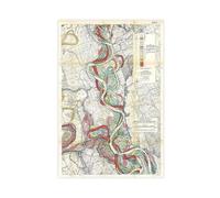 Sheet 13 - Fisk Mississippi River Meander Belt Map - Ancient Courses of The Mississippi River Geological Map Poster Bedroom Canvas Decor Print Wall Ar