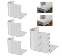 Sheet Holder for Corners, Saited Sheet Holder, Set of 4 Silicone Bed Hats Clips, Non-Slip Bed Sheet Fasteners, Bed Roots Hold Sheets in Place to Prevent Sheets from Slipping