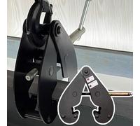 Sheet Lifting Tool Clamp for Carrying, Vertical Plate Clamp Transporting Tool, Granite Slab Moving Equipment with Secure Grip, Countertop Jig,Black-S