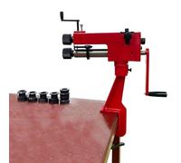 Sheet Metal Bead Roller - 22 Gauge Manual Fabrication Tool with 6 Dies, Rotary Burring and Edging Machine for Metalworking