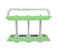 Sheet Metal Bender 3 Station Roller Manual Roofing Tool for Bending Steel Aluminum Copper 0 90 Degree Angle Roof Rain Diverter Gutter Splashproof Guards High Speed Steel Aluminum