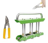 Sheet Metal Bender with V Shaped Roller and Snips, 0-90° Bending Tool for Roofing Work