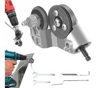 Sheet Metal Cutter Drill Attachment, Electric Drill Shears Attachment Cutter Nibbler, Universal Electric Drills Plate Cutters, Metal Nibbler DrillAttachment for Cutting Iron, Steel, Copper, Aluminum
