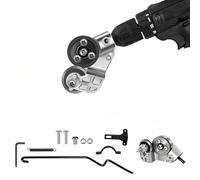 Sheet Metal Cutter Drill Attachment Upgraded Nibbler Shears Flat Metal Sheets for Cutting Iron Nibbler Drill Attachment for Cutting Iron, White, Steel, Copper, Aluminum