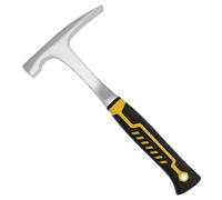 Sheet Metal Hammer 16oz Tinners Hammers High Carbon Steel Hvac Hammer Flat Head Design Welding Chipping Hammers Rubber Non-slip Handle for Woodworking Pipe Work