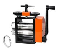 Sheet Metal Roller,40mm Width Jewelry Press Multi-Function Manual Rolling Mill 2.5-10mm Thickness for Crafting Metal Jewelry Sheets Squares Wires Semicircles