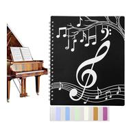 Sheet Music Binder,40 Pockets Storage File | Displays 80 Pages Spiral Binding Sheet Music Storage | for Resume Cash Scrapbook Presentation Photos Documents Paper Painting Artwork
