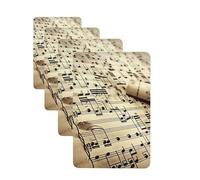 Sheet music Car Air Fresheners Cards Set of 4 Pieces Personalized Car Fresheners Gifts for Men Women Auto Aromatherapy Tablets Hanging Scented Cards for Wardrobe Bathroom