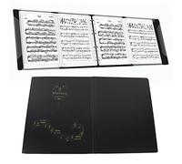 Sheet Music Folder, 4 Sides, Extended File Piano Sheet Music, A4 Size, Writeable Chorus Folder, Fanfare, Piano